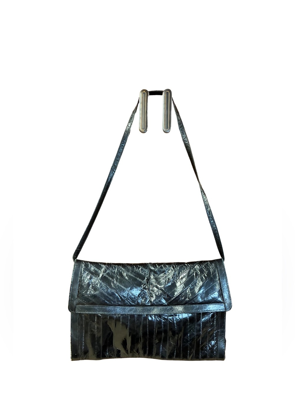 Vintage Genuine Eel Skin Purse with removable strap